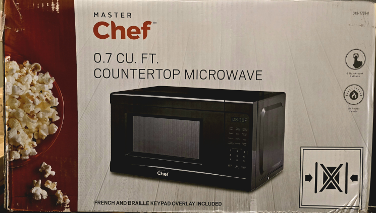 Master Chef 0.7 Cu. Ft. Countertop Microwave