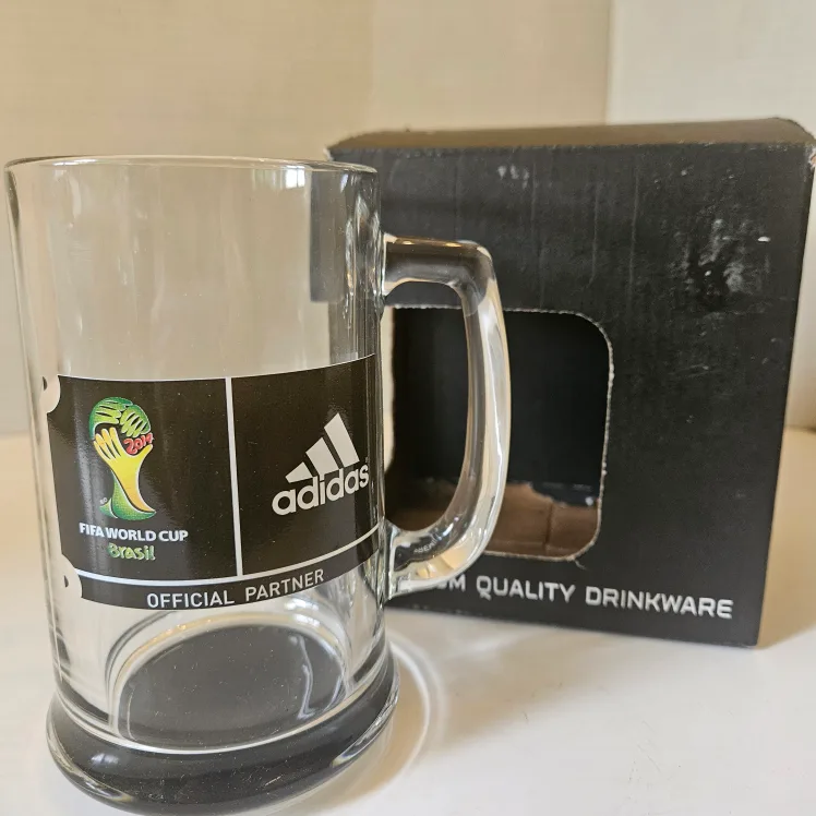 FIFA World Cup Brasil 2014 Official Partner Adidas Glass Mug thumbnail