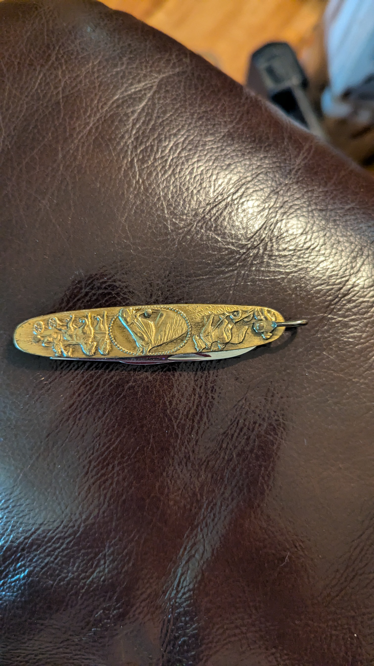 Vintage Gold Pocket Knife - photo 2