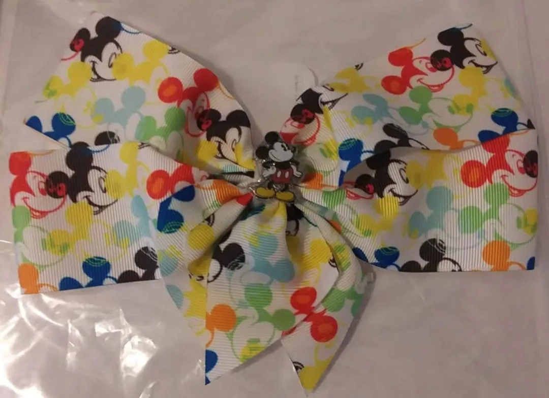 mickey mouse hair bow clip thumbnail