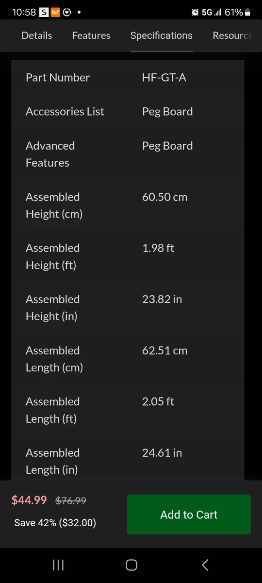 Mastercraft Portable Workbench image indicator(5)