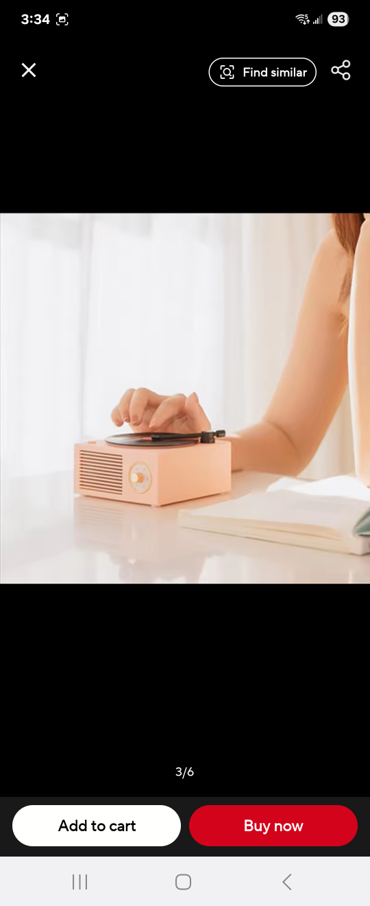 Bluetooth Speaker with Rotating Vinyl Record Design - photo 2