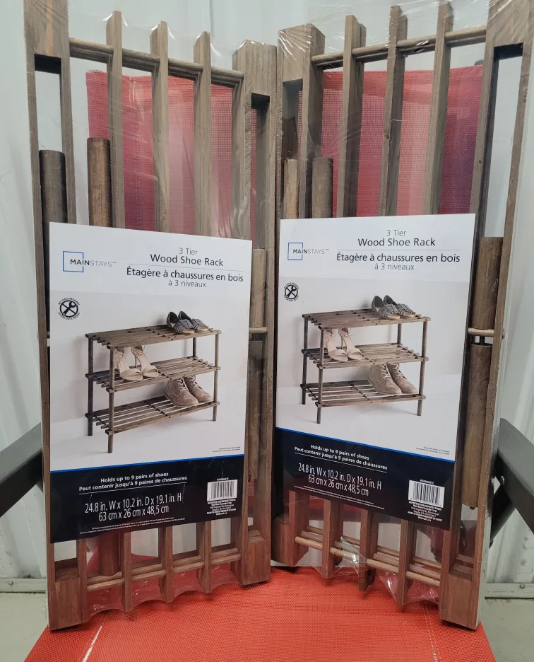 Mainstays 3-Tier Wood Shoe Rack thumbnail
