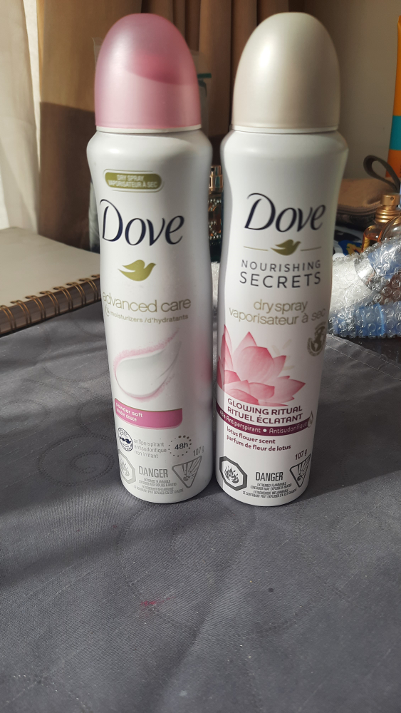 2 Dove Deodorant Spray