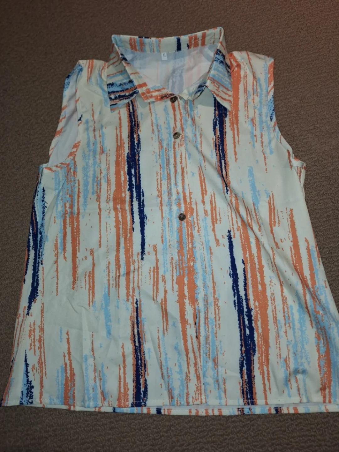 PENDING Pretty sleeveless Button-Up Shirt - XL thumbnail