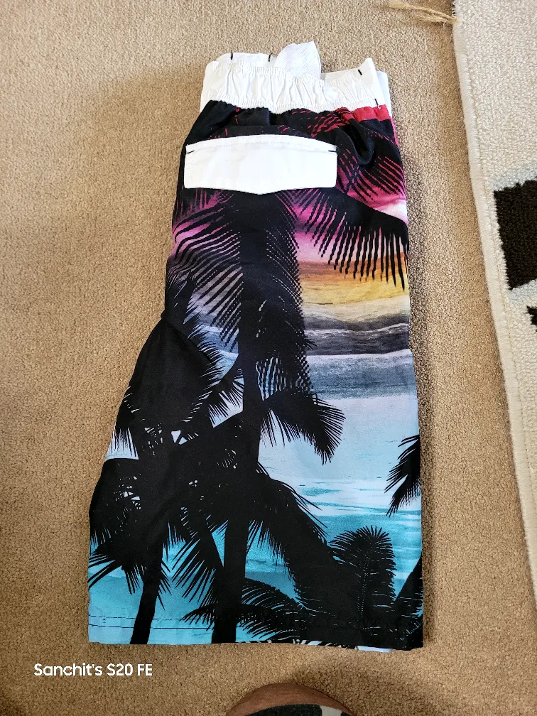Youth XL Swim Trunks - Palm Tree Design thumbnail