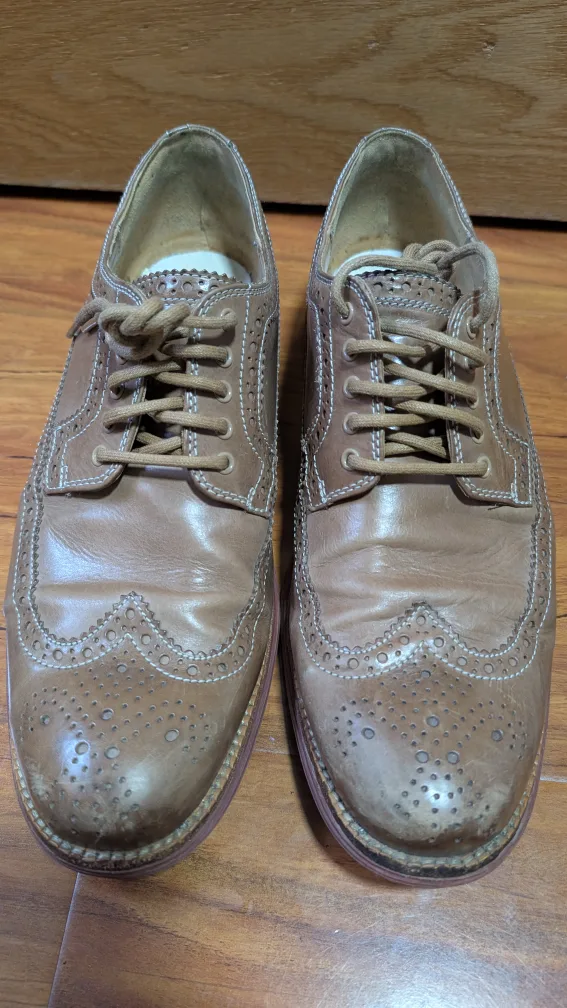 Cole Haan Brown Leather Wingtip Shoes - Size 10.5 thumbnail
