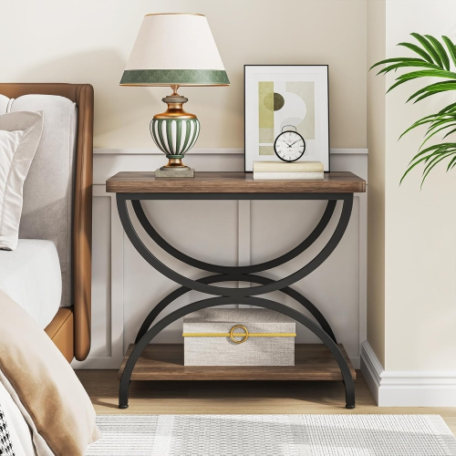Modern Side Table with Storage