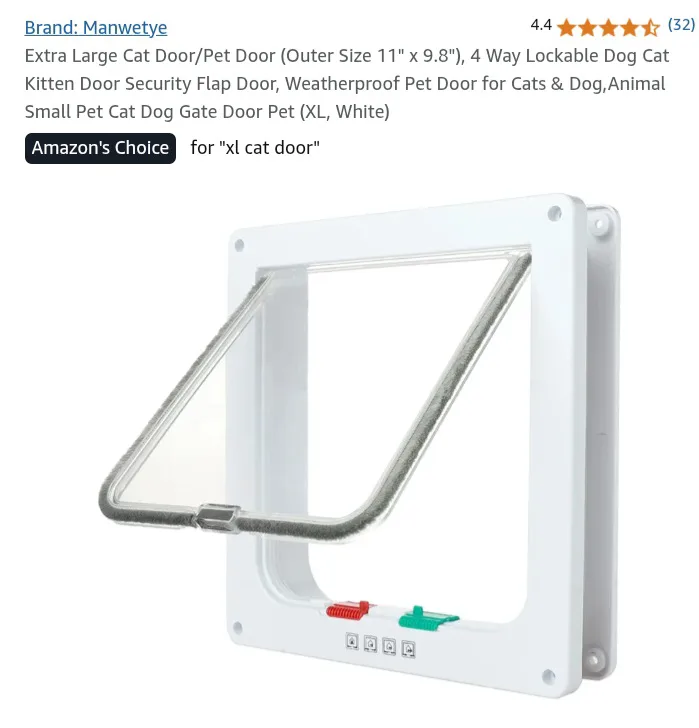 🥕   NEW!   Pet Door - Extra Large image indicator(2)