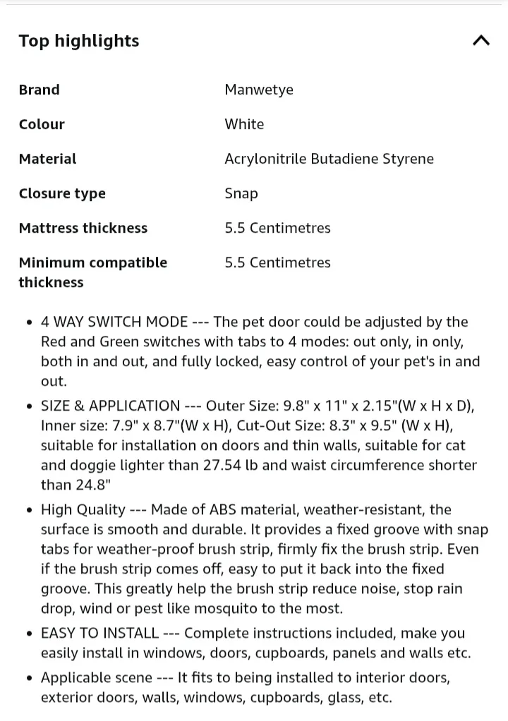 🥕   NEW!   Pet Door - Extra Large image indicator(8)