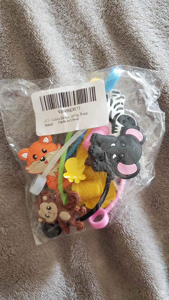 Animal Silicone Straw Toppers - photo 2
