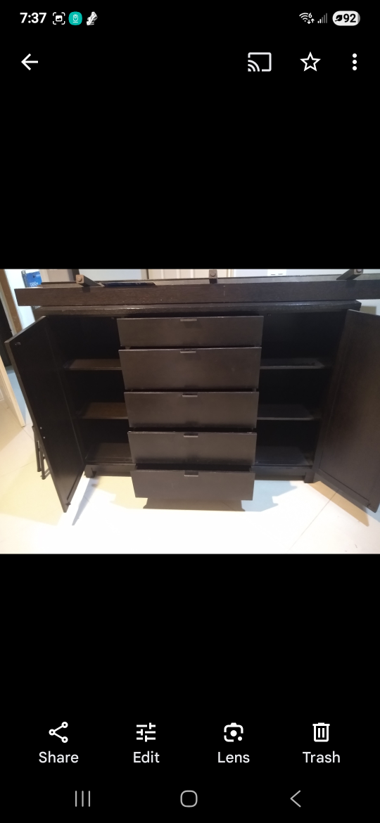 Hair salon storage dressor with matching mirror set - photo 4
