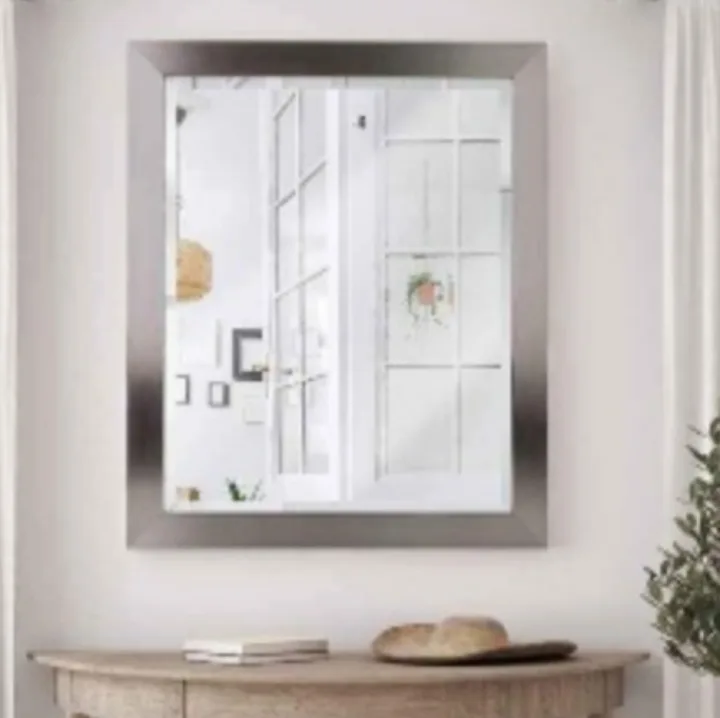 Brushed Nickel Mirror lg mirror image indicator(2)