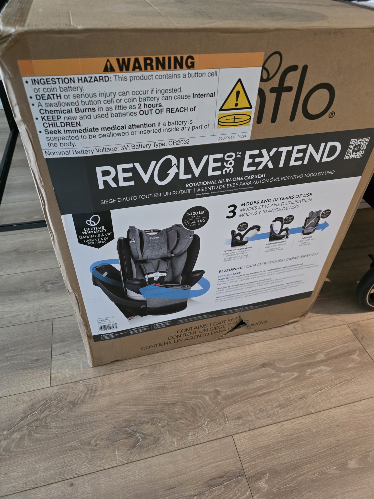 BNIB Evenflo Revolve360 Extend All-in-One Convertible Car Seat - photo 4