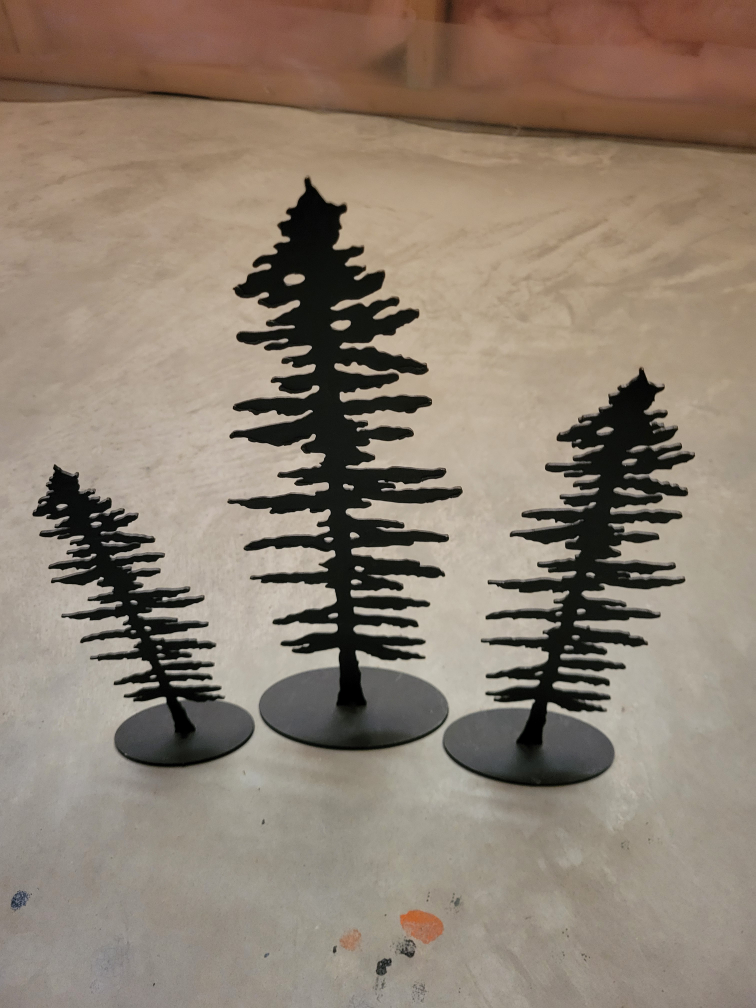 Metal Forest Trees Decor