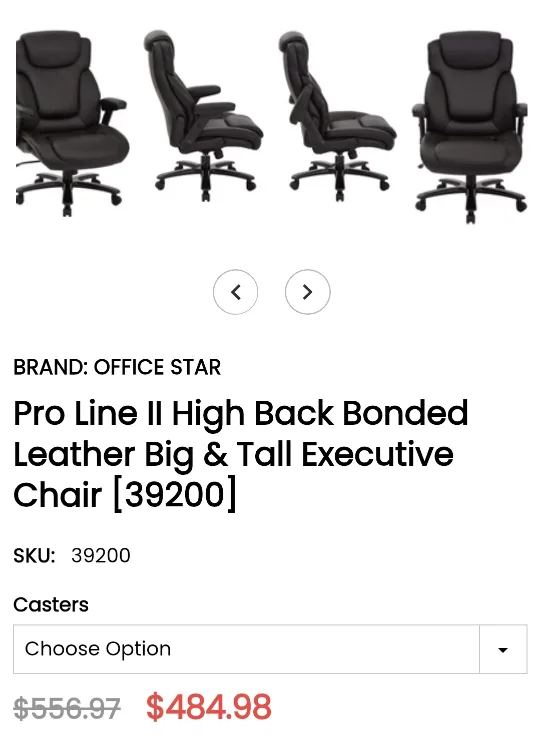 BNIB BIG & TALL OFFICE CHAIR image indicator(2)