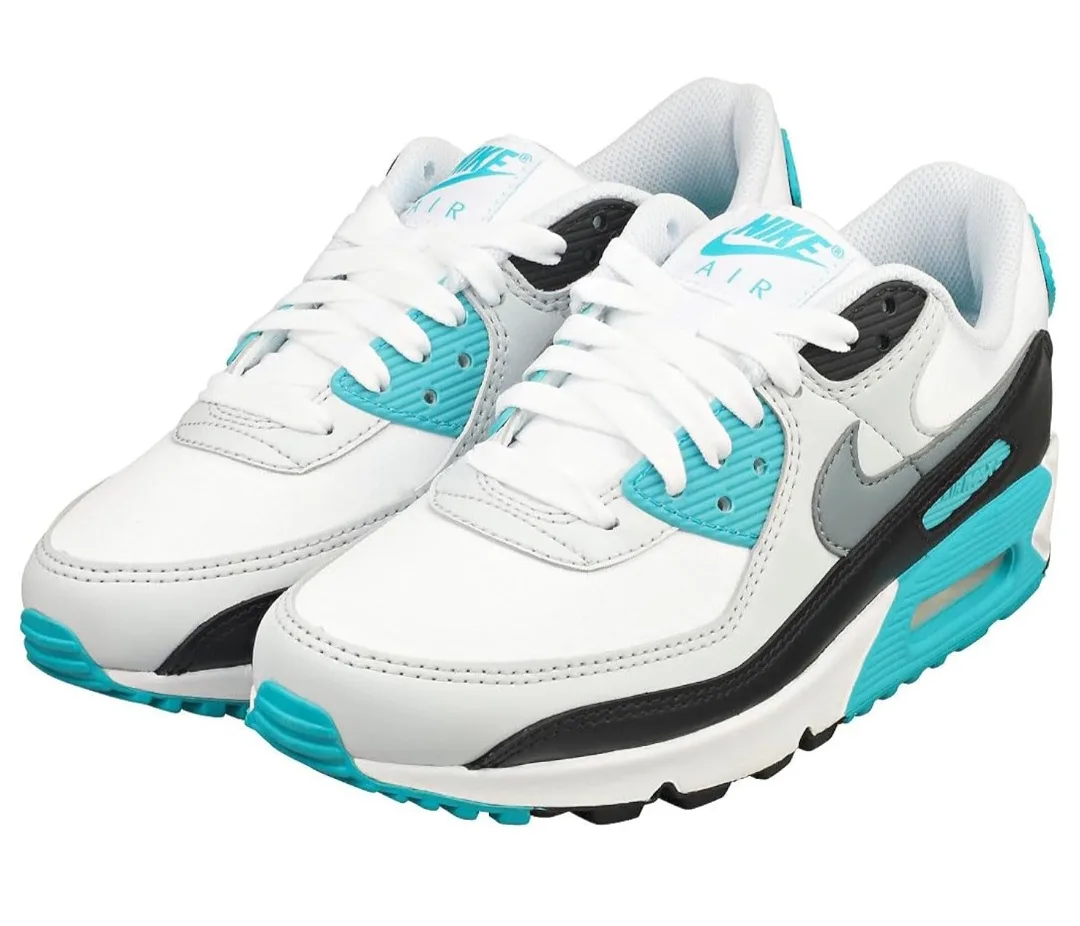 Nike Air Max 90 White/Turquoise Men US 11 thumbnail