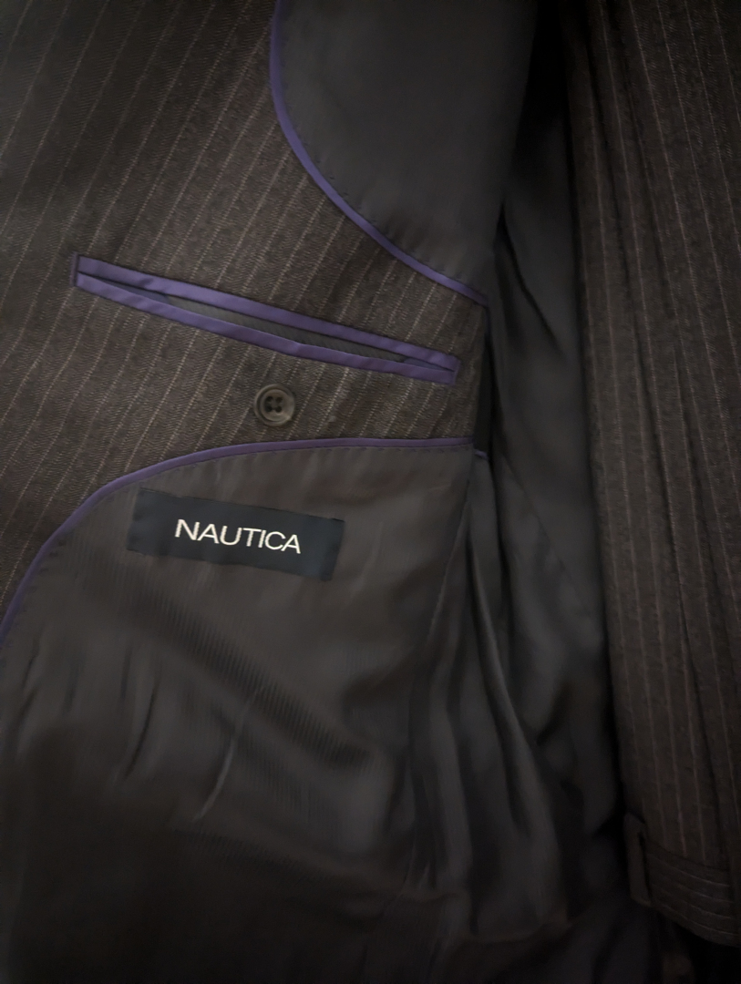 Brand New Nautica grey suit jacket &pants, 44T - photo 2