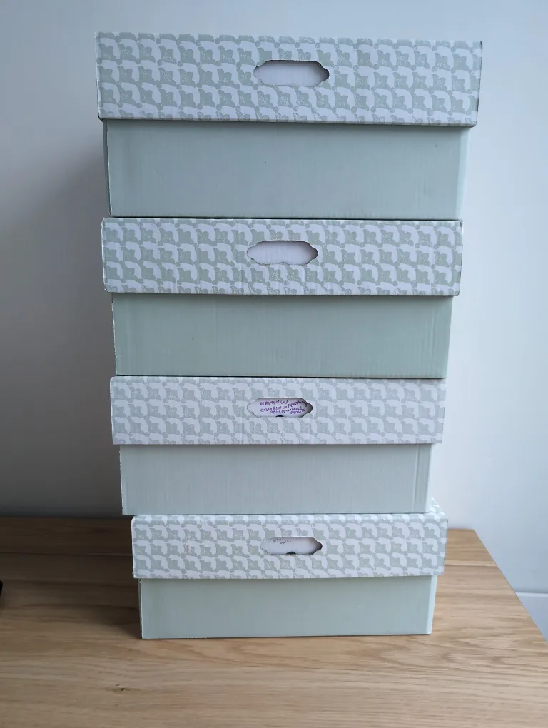 cardboard shoe/small storage boxes thumbnail
