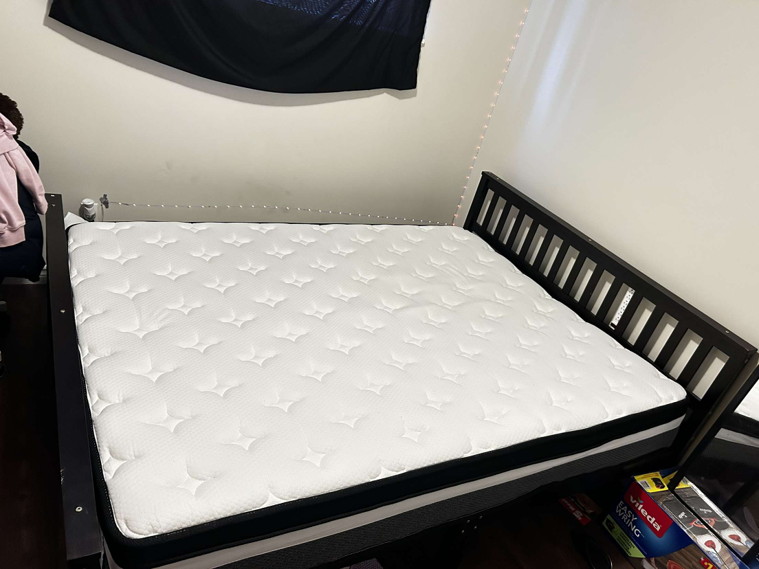 Queen Bed Frame & Mattress - photo 4