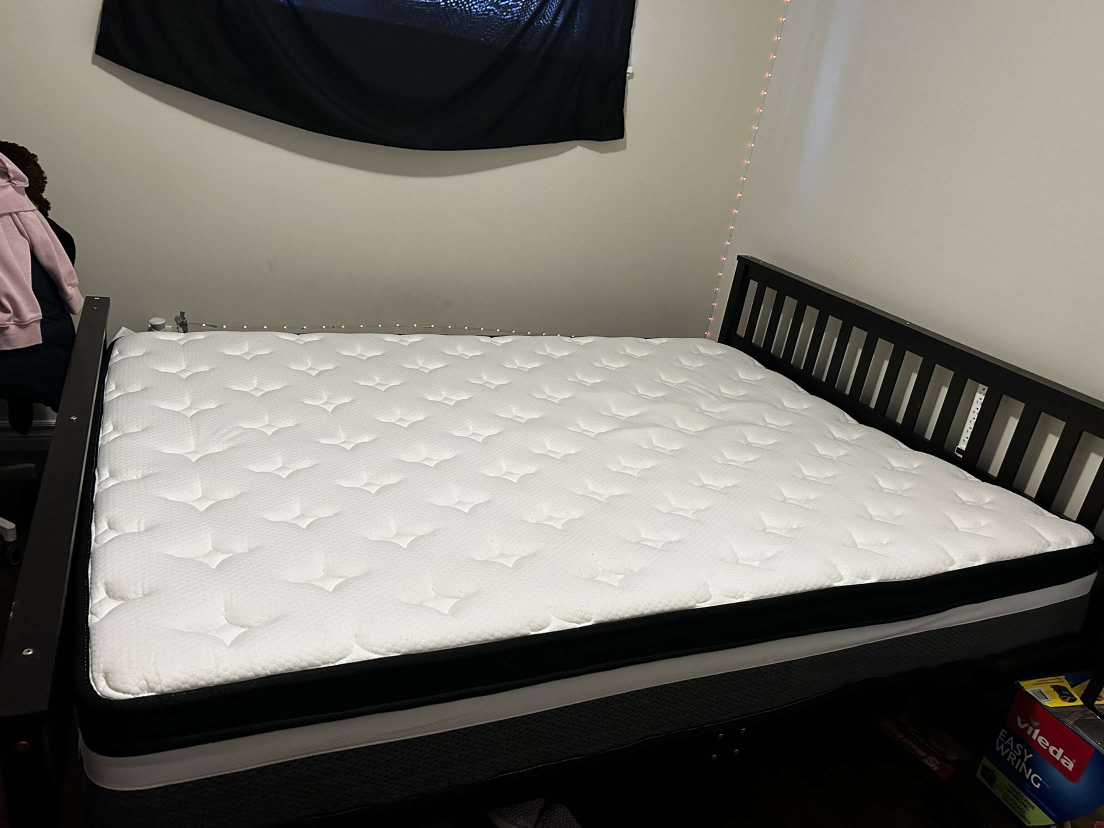 Queen Bed Frame & Mattress - photo 5