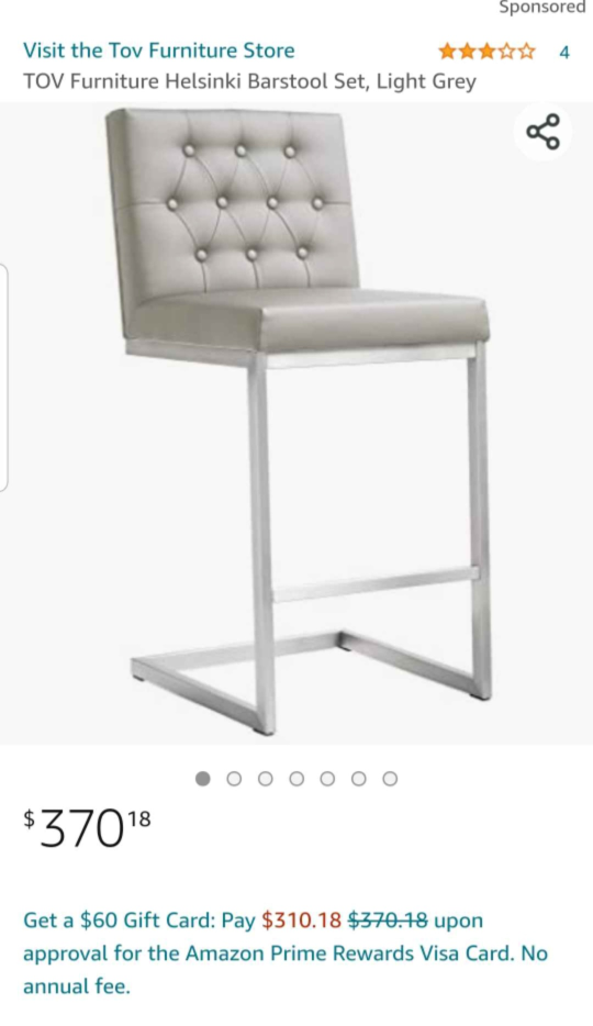 Tov Furniture Helsinki Barstool