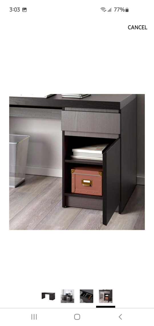 IKEA Desk - Black-Brown - photo 2