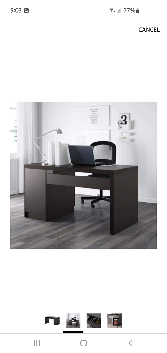 IKEA Desk - Black-Brown - photo 3