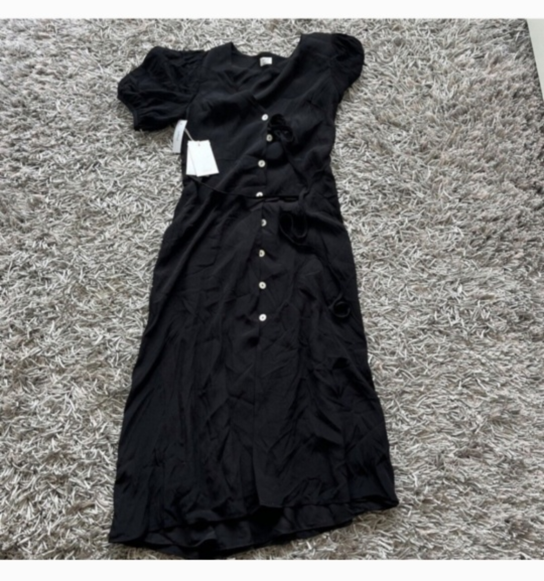 Aritzia Wilfred Free Black Midi Dress - Libretto - photo 5