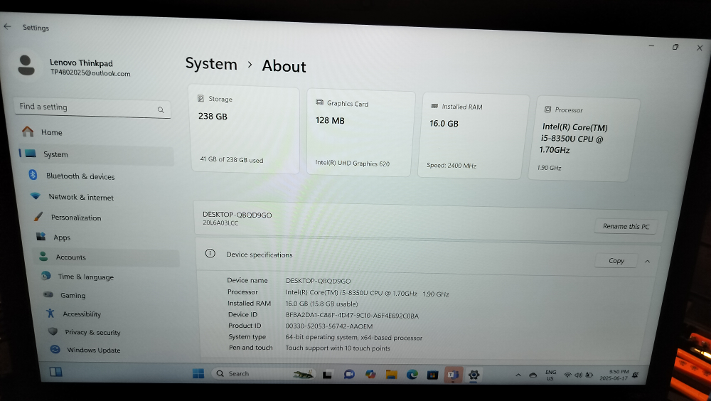 Lenovo ThinkPad Laptop - photo 4