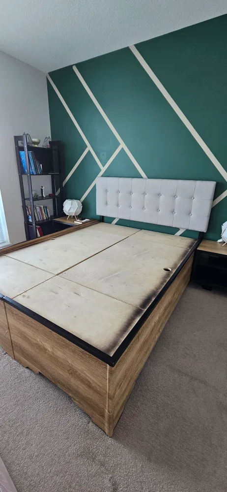 Queen solid storage bed with side drawers image indicator(2)