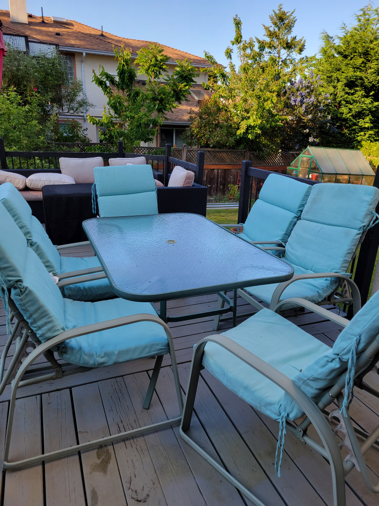 Outdoor Patio Set: Table, 6 Chairs & Cushions - photo 3