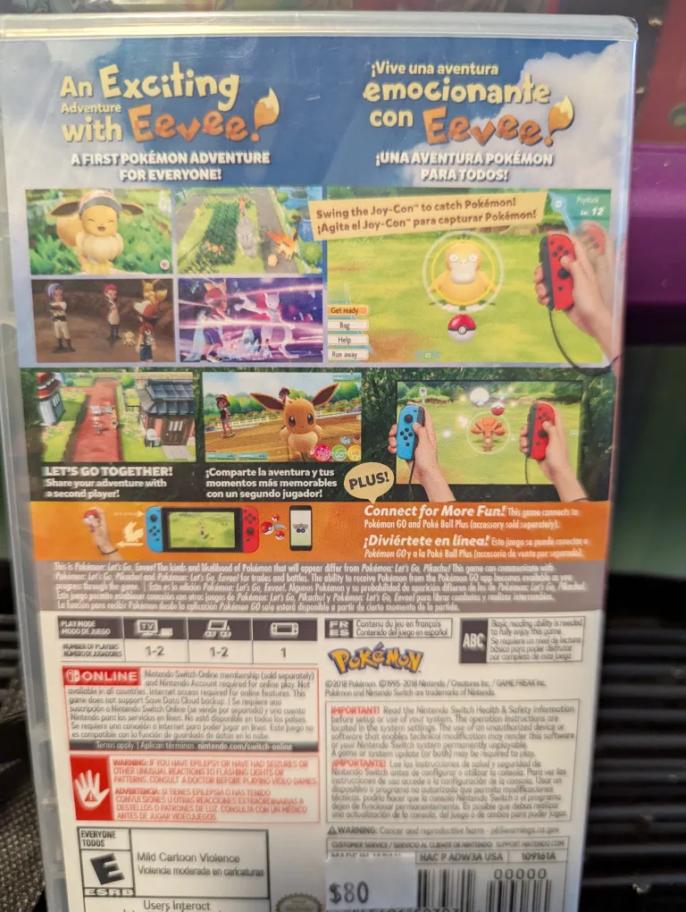 Nintendo switch Let's go Eevee image indicator(2)