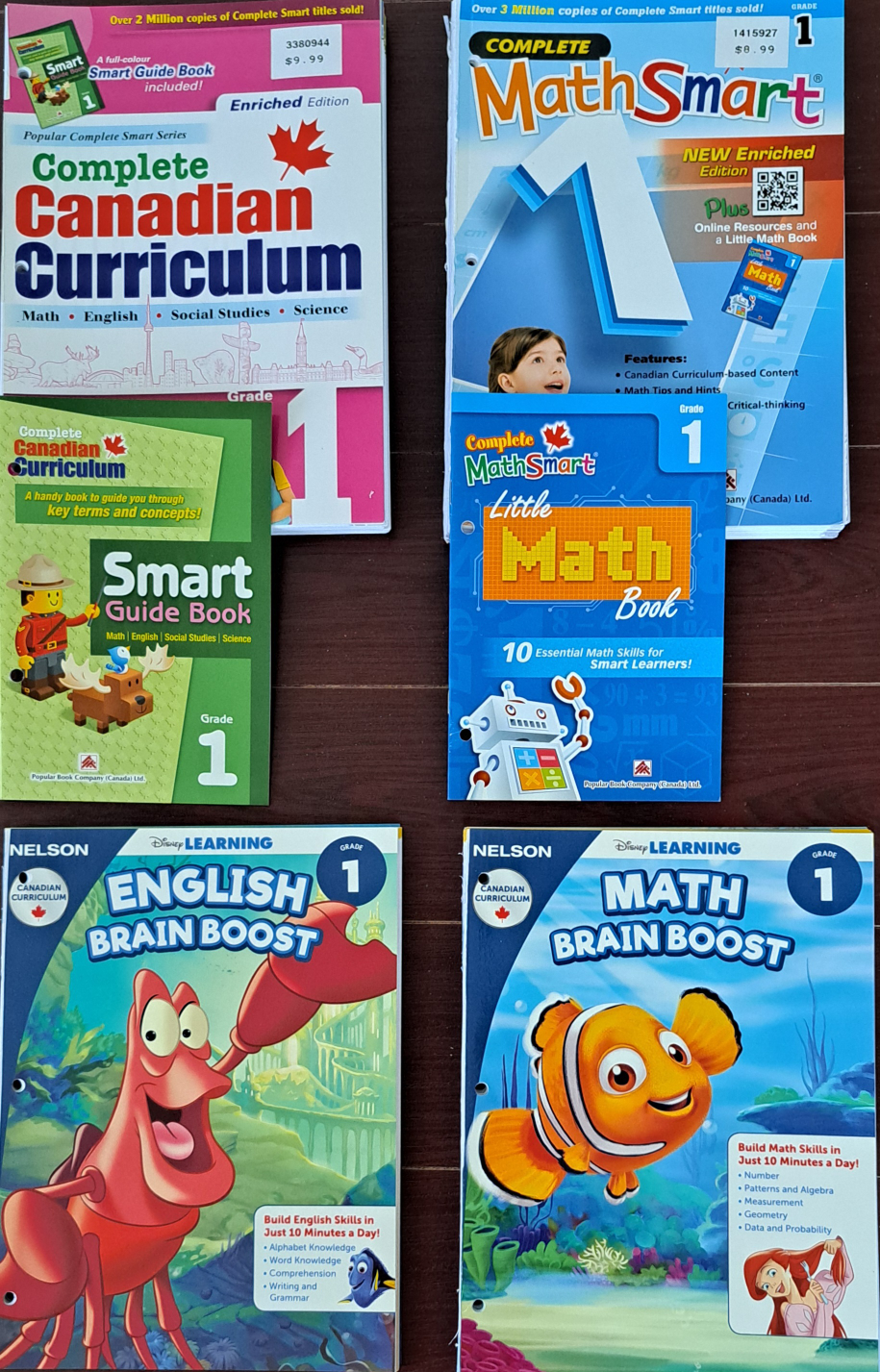 Grade 1 Canadian Curriculum Workbooks $5 each, $15 for all