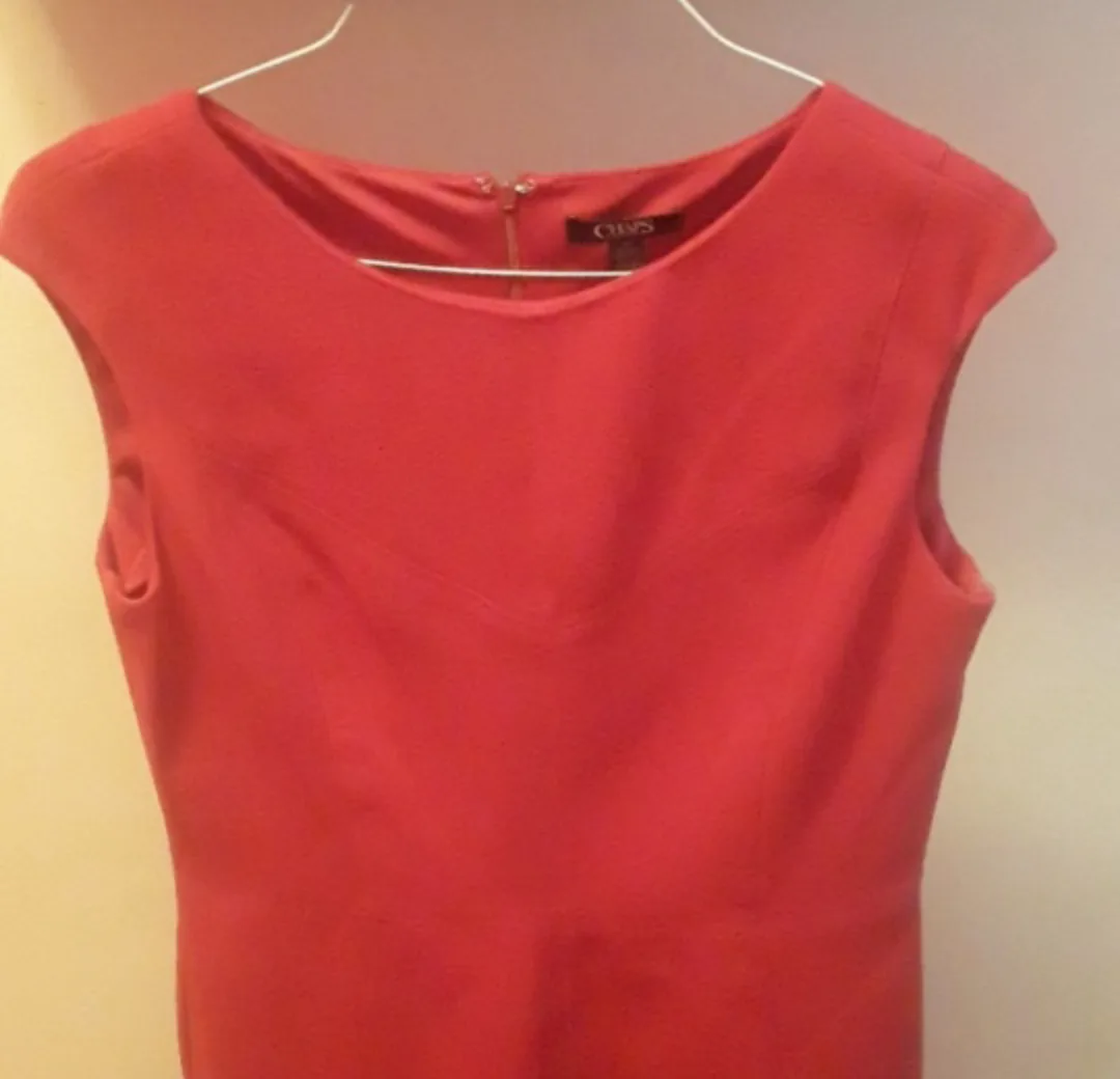 NEW ! CHAPS Red Cap Sleeve Dress  - Size 12🌺 image indicator(2)