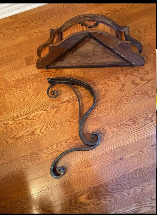 LAST weekend!! Vintage Half-Moon Console Table image indicator(10)