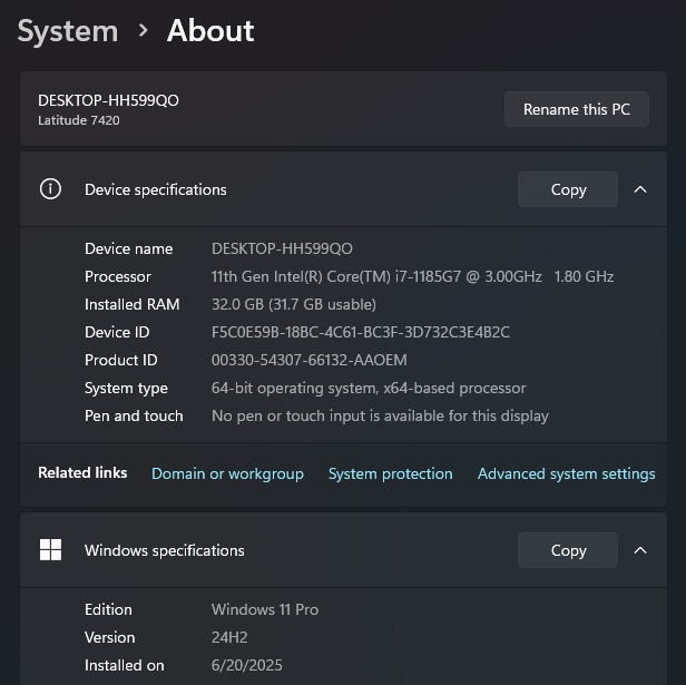 Dell Latitude 7420 Laptop - i7, 32GB RAM, 1TB SSD, Win11Pro - photo 5