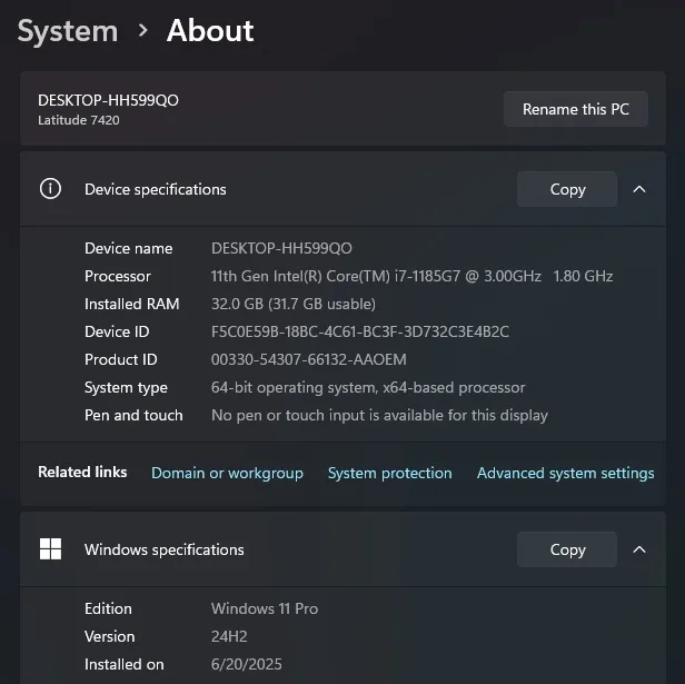 Dell Latitude 7420 Laptop - i7, 32GB RAM, 1TB SSD, Win11Pro image indicator(5)