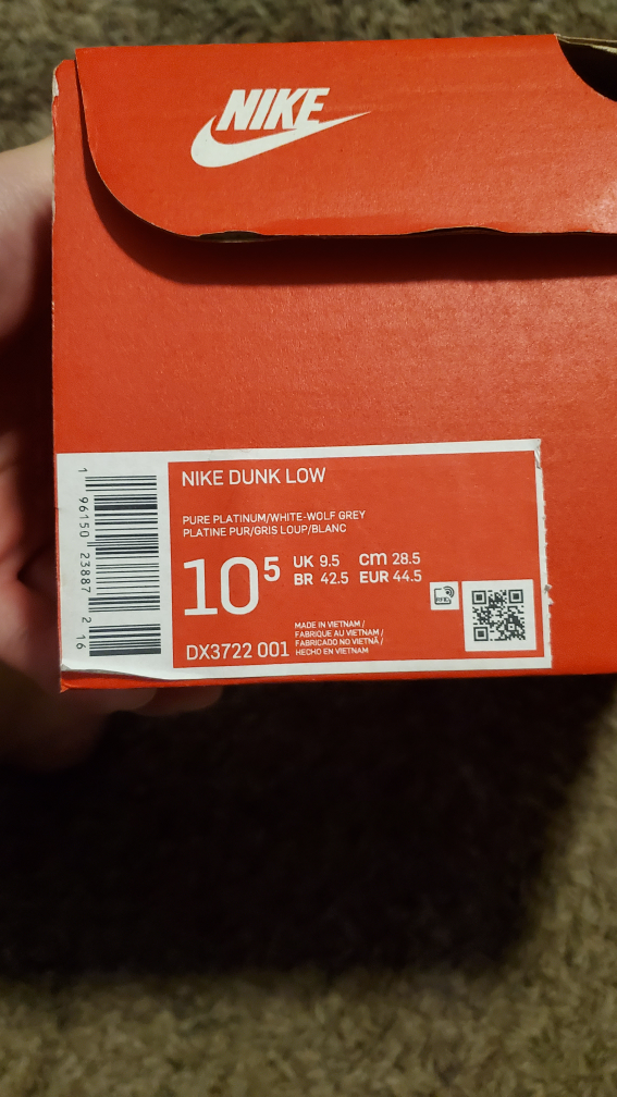 Dunk Low Pure Platinum Sz 10.5 - photo 2