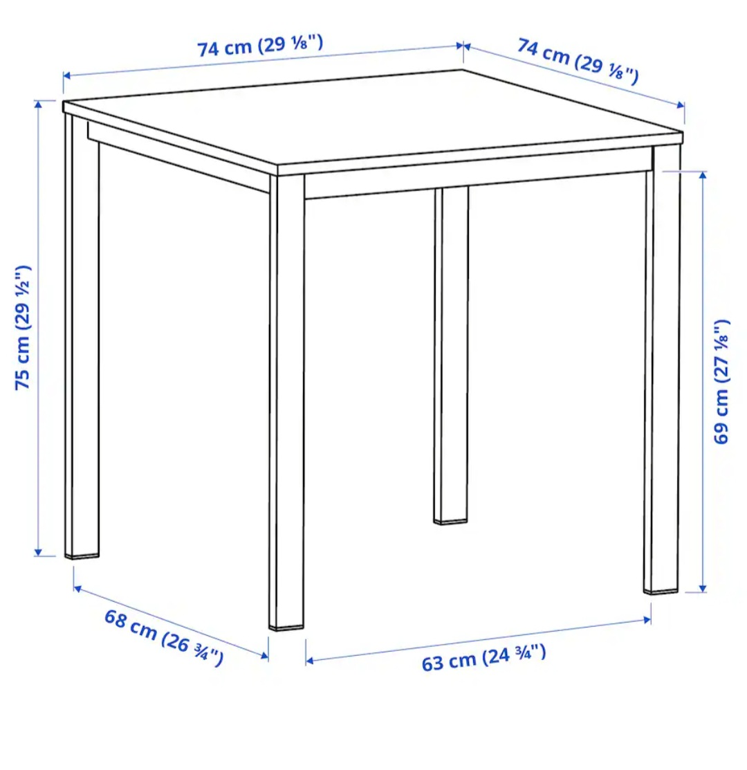 2 White chairs and table set - photo 3