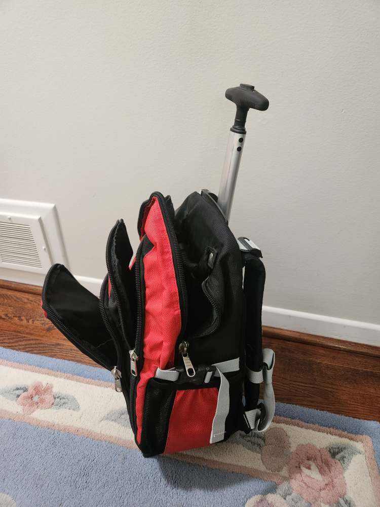 Red and Black Wheeled Backpack - photo 3