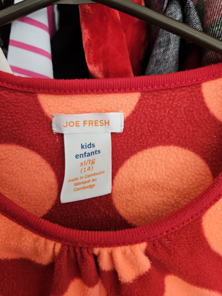 Joe Fresh Kids XL(14) Red Polka Dot Dress - photo 2