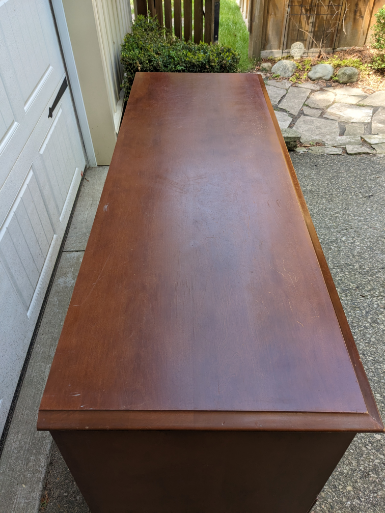 Vintage Solid Wood Desk With 7 Drawers - photo 3