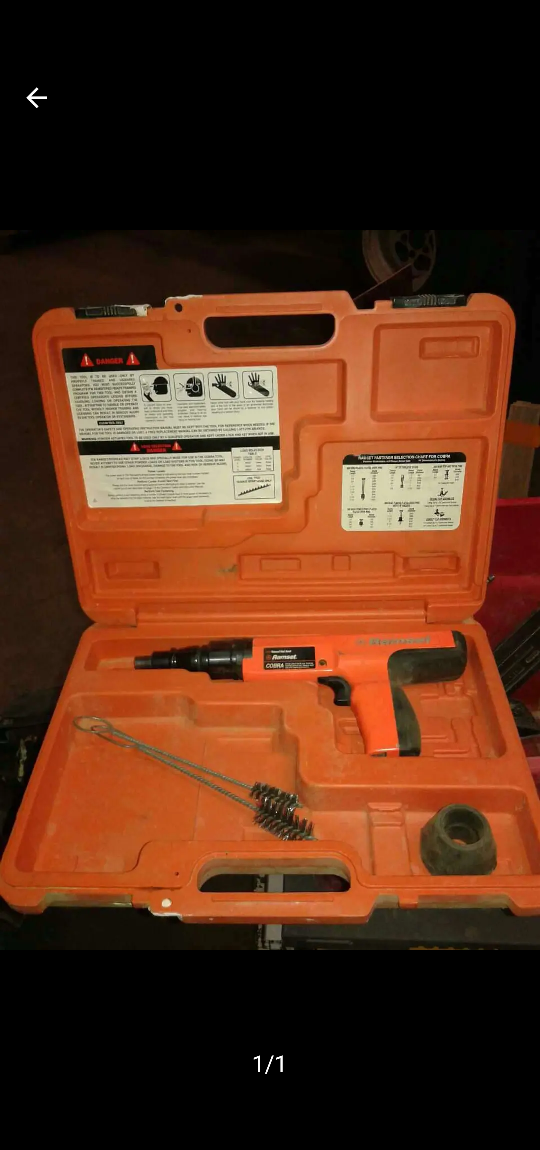 Ramset Cobra Nail Gun with Case