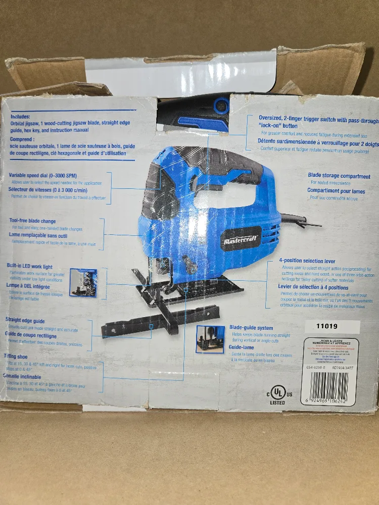 Mastercraft Orbital Jigsaw, corded. image indicator(3)