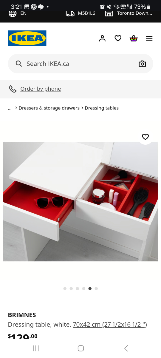 IKEA BRIMNES Dressing Table - White - photo 2