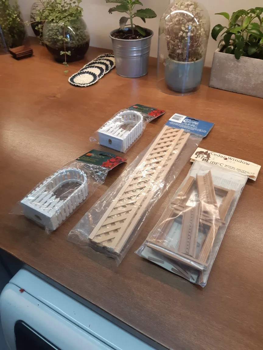 set of miniature exterior building materials thumbnail