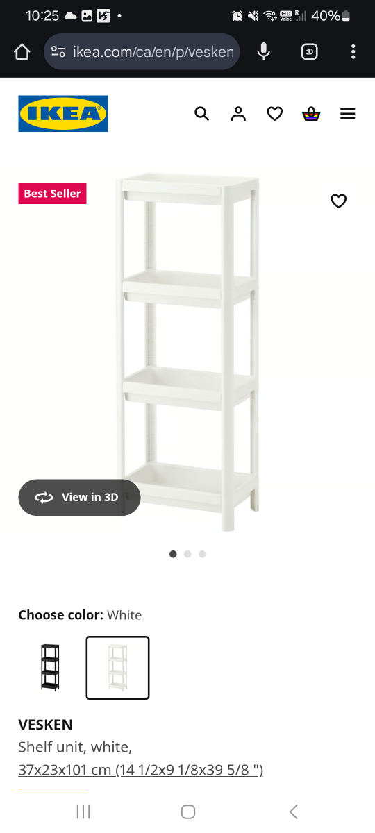 IKEA VESKEN Shelf Unit - photo 3