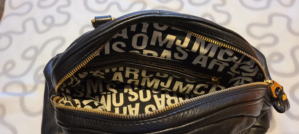 Marc Jacobs black leather bag image indicator(4)