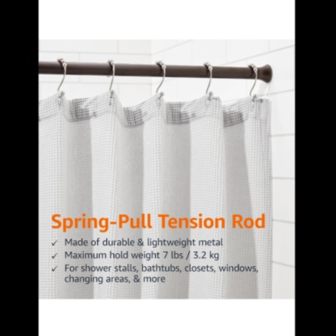 Amazon Basics Tension Shower Rod - Bronze